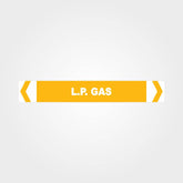 Custom Metal Sign,L.P. Gas Pipe Marker